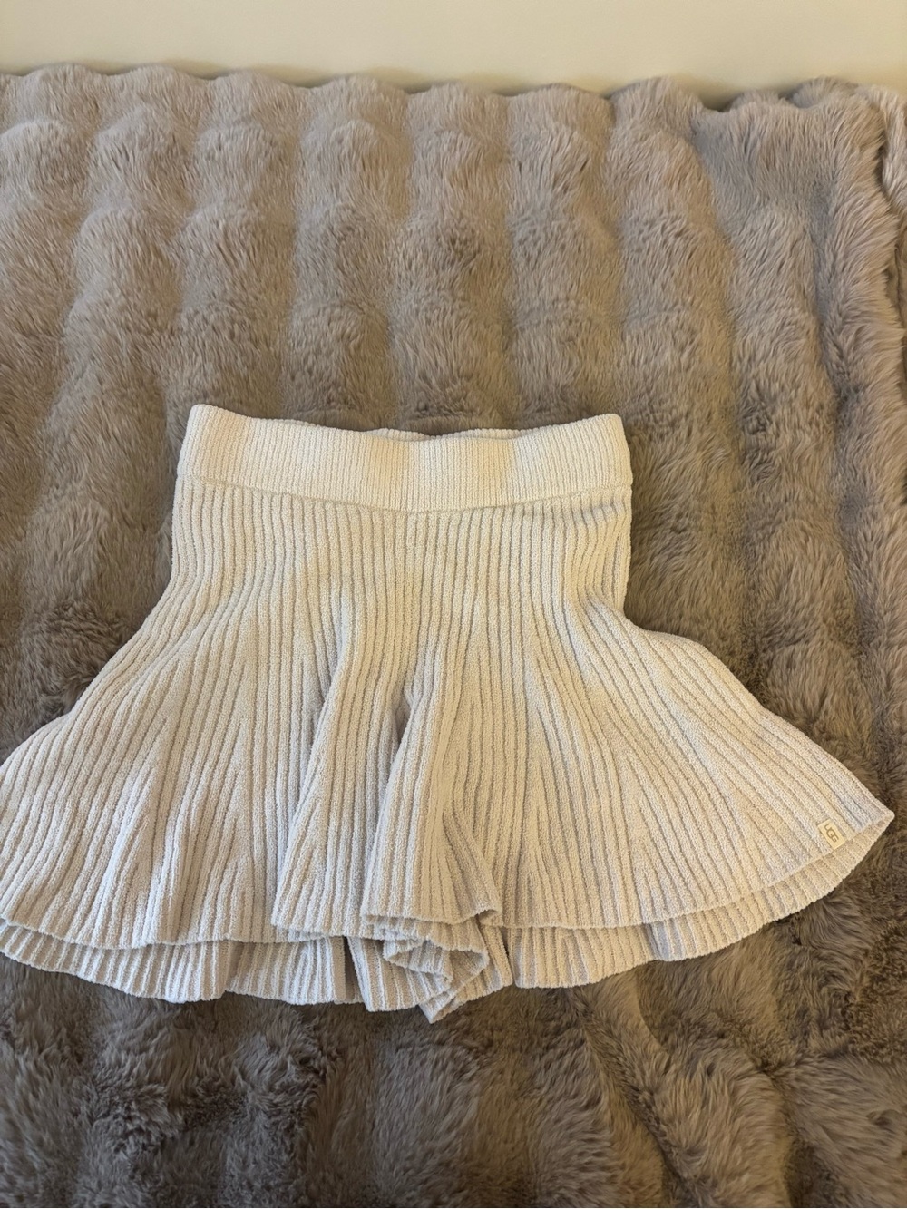 UGG Cream Knit Flared Skort